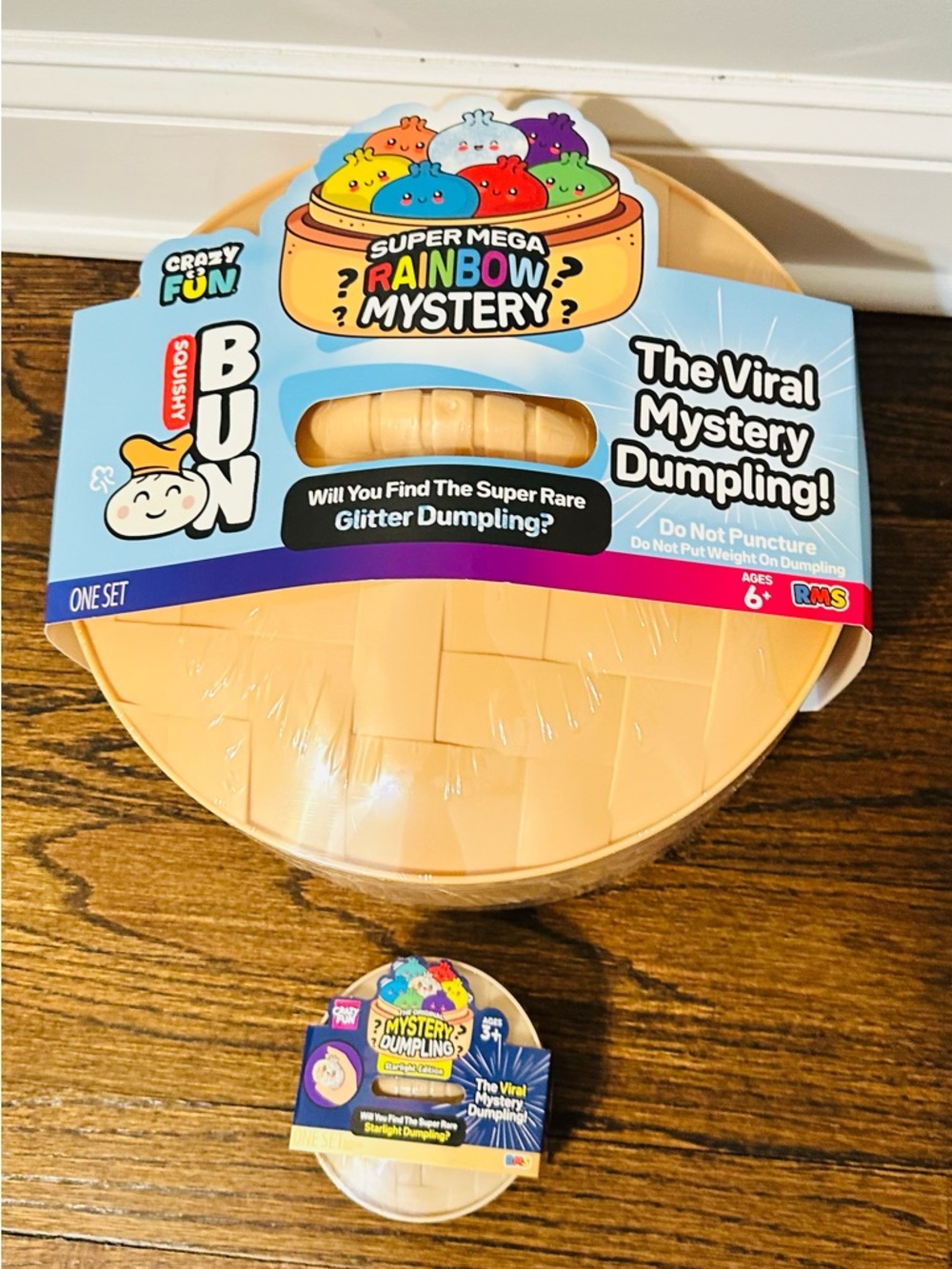 GIANT Mega Crazy Fun Rainbow Mystery + Starlight Edition Dumplings squishy